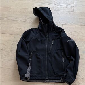Columbia Black Softshell Jacket with Hood